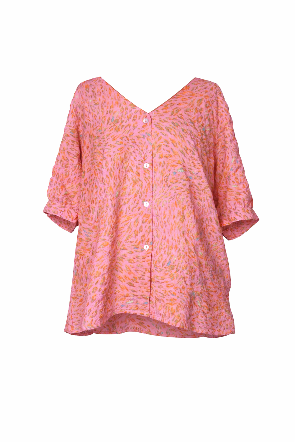 Pinky Buttoned Blouse