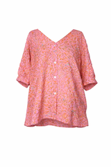 Pinky Buttoned Blouse