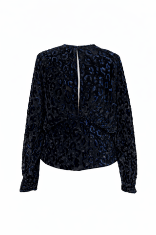 Cheetah See-Through Blouse