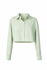 Mini Checkered Blouse/Button-Up