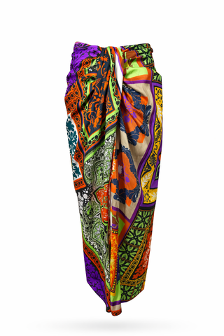 Knot Patchwork Skirt