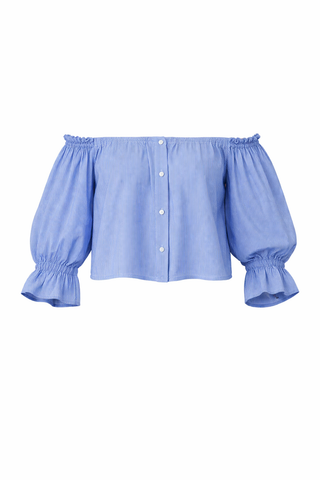 Striped Off-Shoulder Blouse