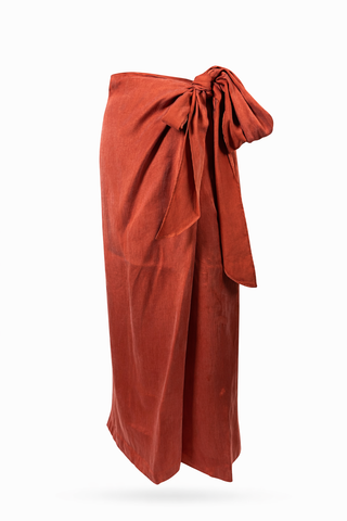 Rusty Wrap Skirt
