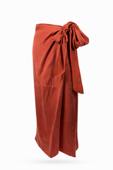 Rusty Wrap Skirt