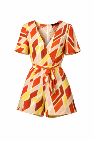 Sunset Geo Romper