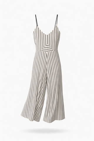 Striped Culotte jumpsuit