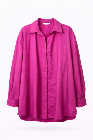 Fuchsia Button-Up