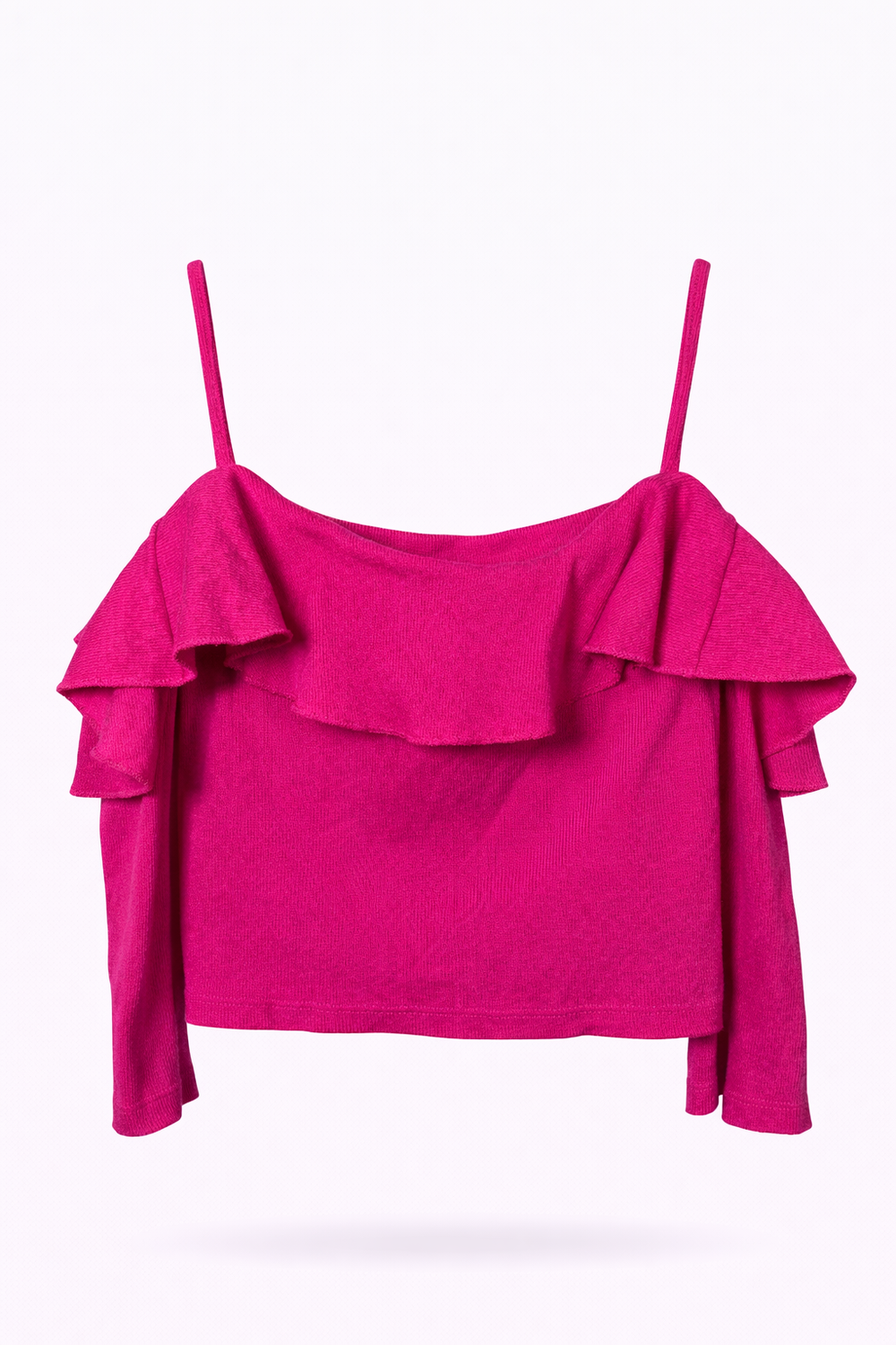 Off-Shoulder Ruffle Croptop