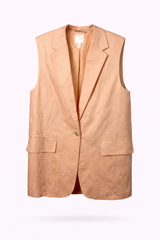 Peachy Cut Blazer Vest