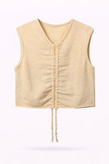 Peachy Croptop Vest