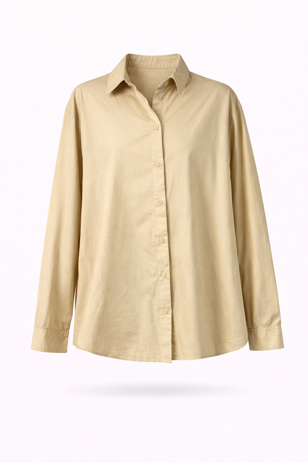 Desert Neutral Oversized Button-Up