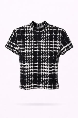 Chess Checkered Croptop