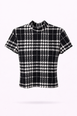 Chess Checkered Croptop