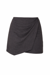 Mini Wrap Layered Skirt