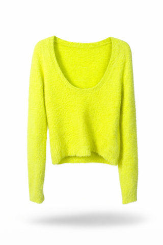Lime Fuzzy Sweater