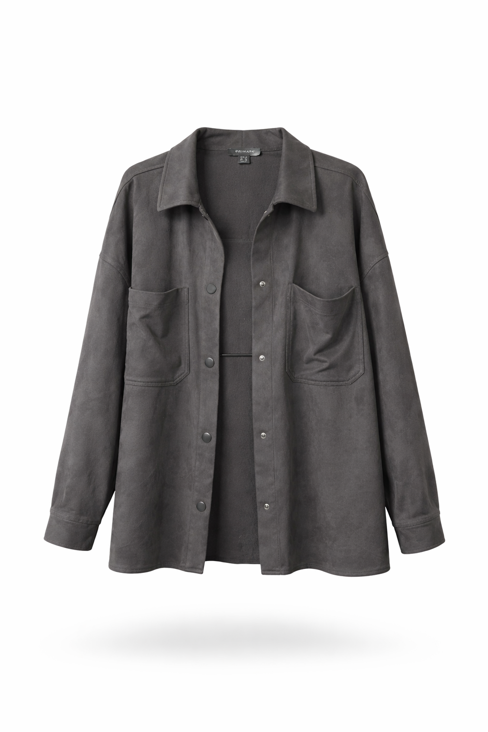 Charcoal Suede Overshirt