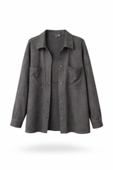 Charcoal Suede Overshirt