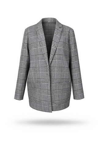 City Chic Plaid Blazer