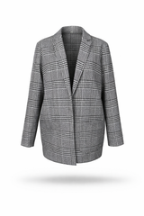 City Chic Plaid Blazer