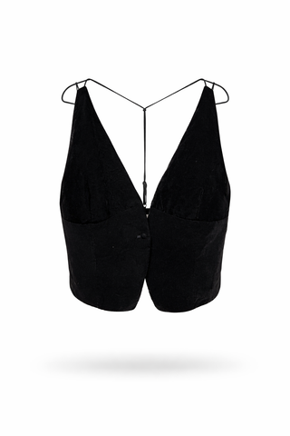 Velvet Plunge Vest