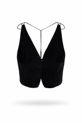 Velvet Plunge Vest