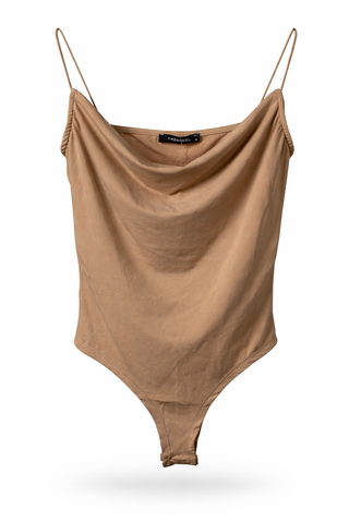 Draped Basic Cami Bodysuit
