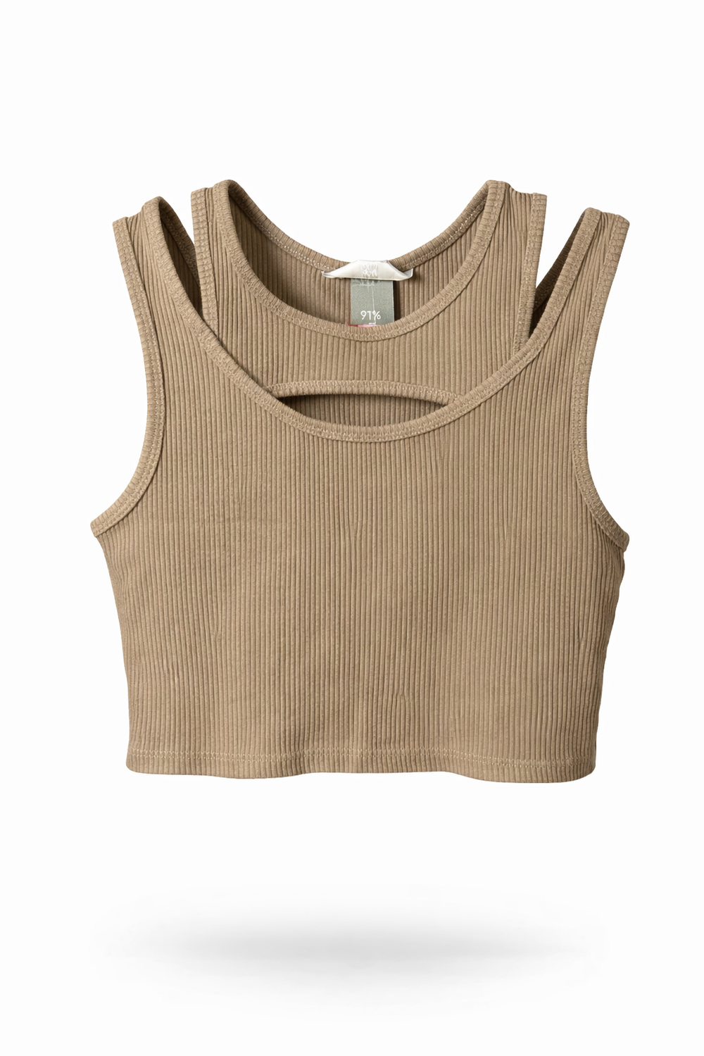 Cut-Out Ribbed Croptop