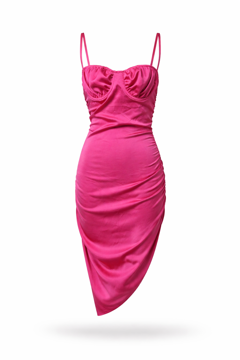 Pink Satin Dress