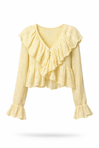 Butter Ruffle Knit Top