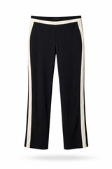 Black&White Side Striped Pants