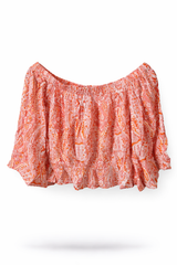 Hippie Floral Croptop Blouse