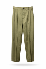 Olive Back-Elastic Pants