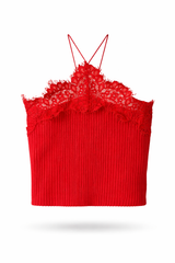 Spaghetti Lace Croptop