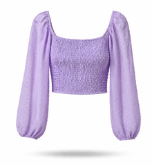 Lavender Smocked Croptop