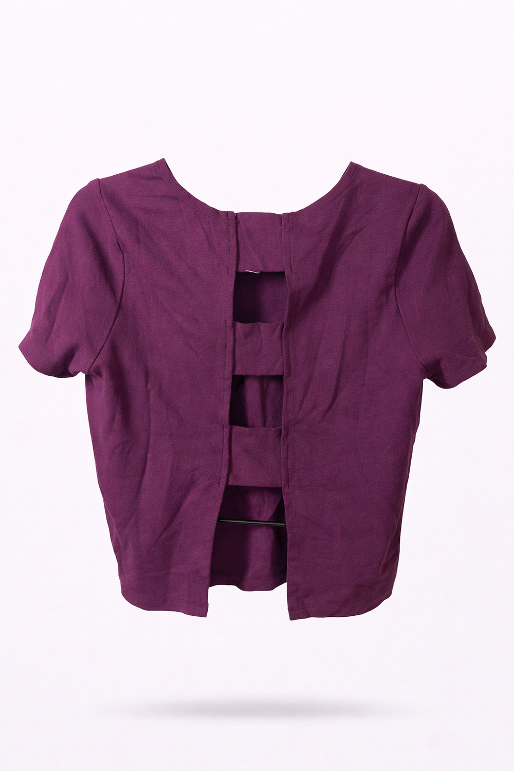 Plum Back Detail Croptop