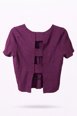 Plum Back Detail Croptop