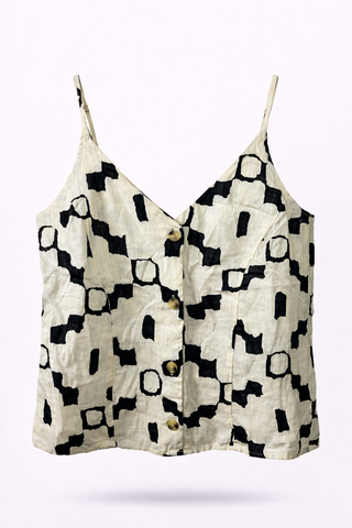 Abstract Print Cami Top