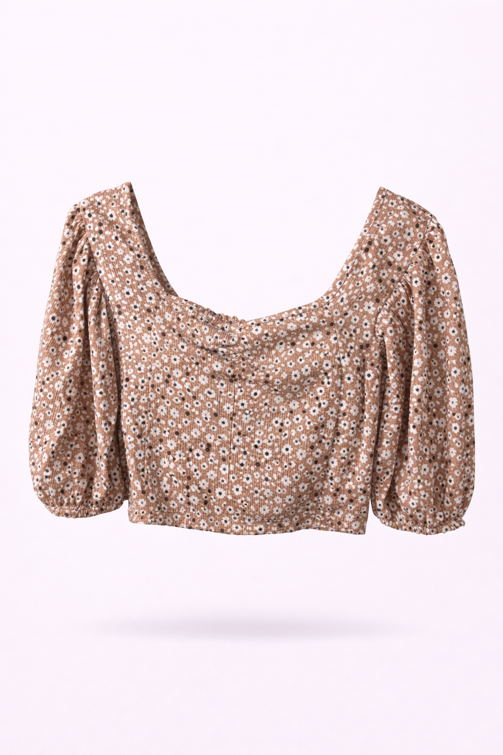 Floral Nude Croptop