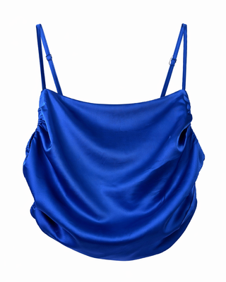 Electric Blue Ruched Croptop