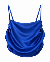 Electric Blue Ruched Croptop
