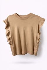 Ruffley Sleeve Tee