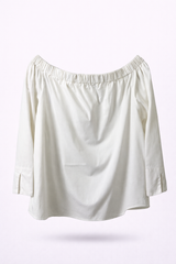 Off-Shoulder Elastic Blouse