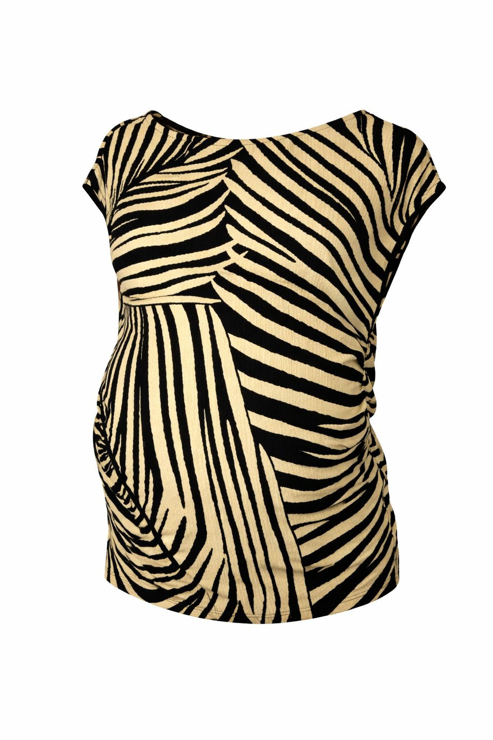 Zebra Scrunched Tee Top