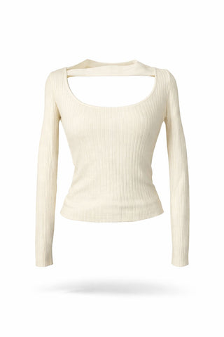 Cutout Knit Top
