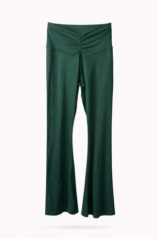 Emerald Scrunch Flare Leggings