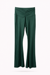 Emerald Scrunch Flare Leggings