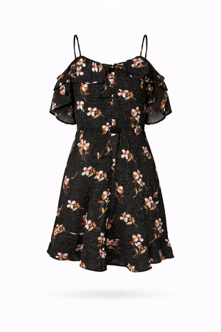 Floral Polka-Dot Dress