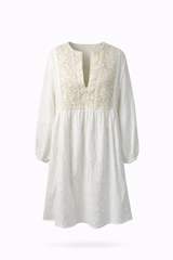 Textured Lace Front Dress