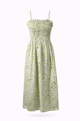 Smocked Top Floral Dress