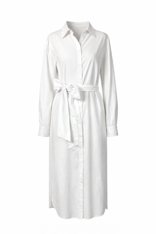 Maxi Belted Shirt Dress